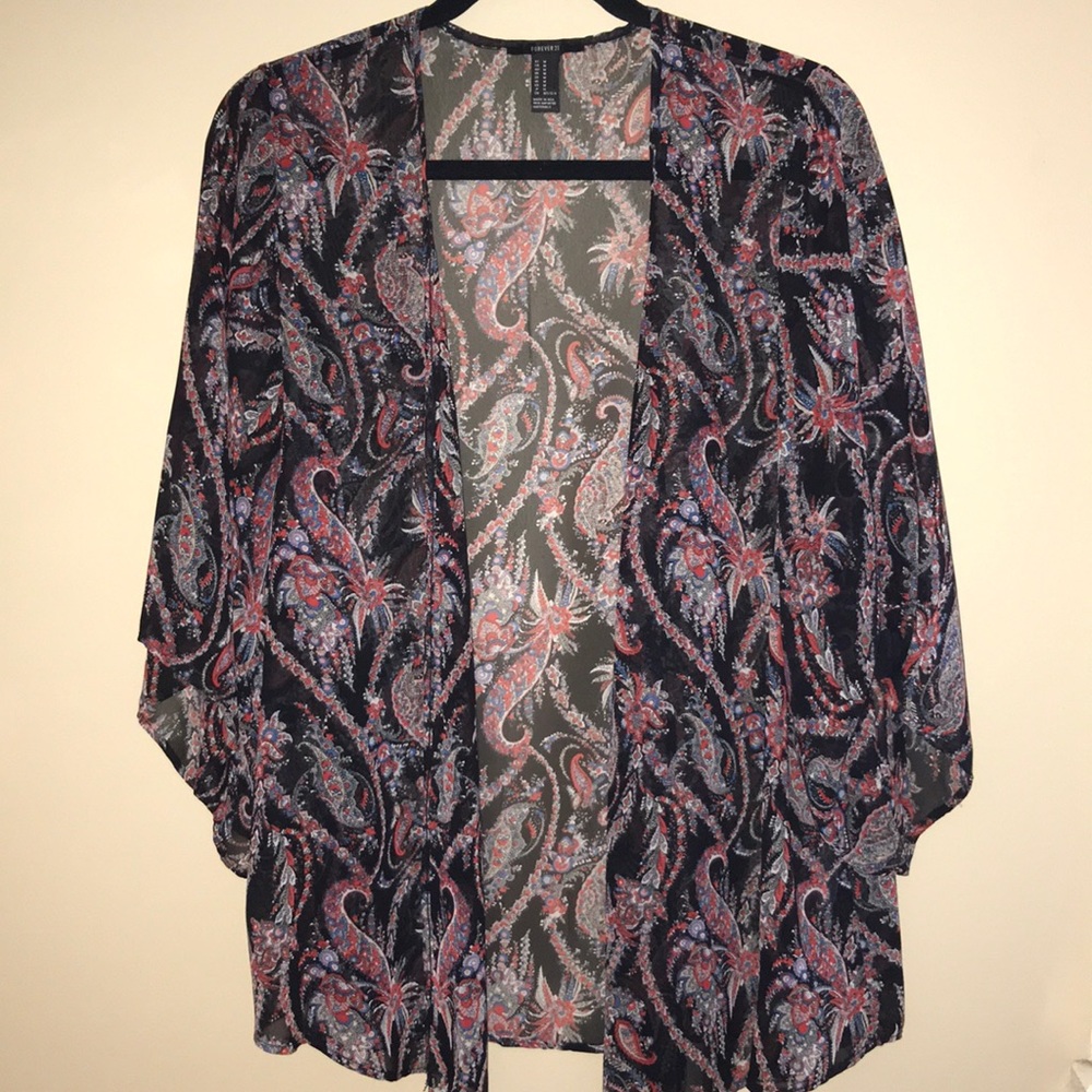 Forever 21 Open-Front Kimono